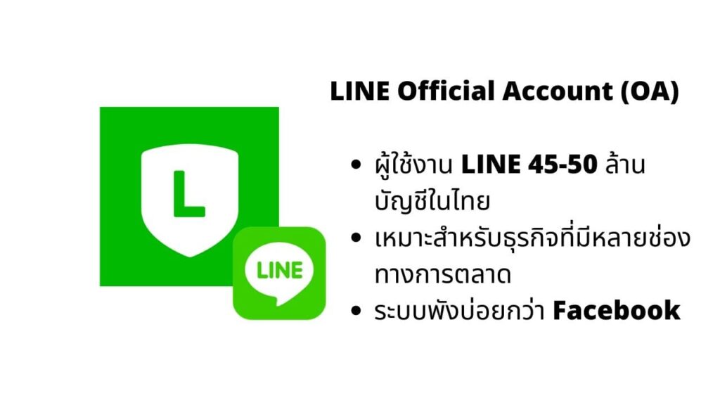 Facebook กับ Line ต่างกันอย่างไร - LINE (และ LINE OA) คืออะไร - ข้อดีข้อเสียของ LINE OA